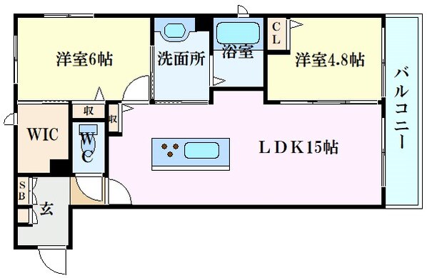 ファンコート東青崎の物件間取画像